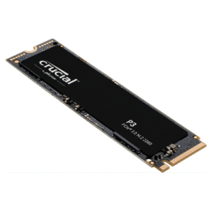 Crucial P3 500GB PCIe Internal SSD, M.2 2280 Form Factor, 3500 MB/s Sequential Read, 1900 MB/s Sequential Write, 110 Terabytes SSD Endurance, NVMe Interface, Black | CT500P3SSD8