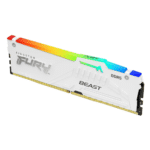 Kingston FURY Beast White RGB XMP 32GB 5600MT/s DDR5 CL40 DIMM Desktop Gaming Memory Kit of 2 - KF556C40BWAK2-32