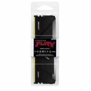 Kington Fury Beast RGB 32GB DDR4 Single Desktop Memory, 3600MT/s Memory Speed, CL18 CAS Latency, 288-Pin Kit, AMD Ryzen Ready, Intel XMP Certified, Black | KF436C18BB2A/32