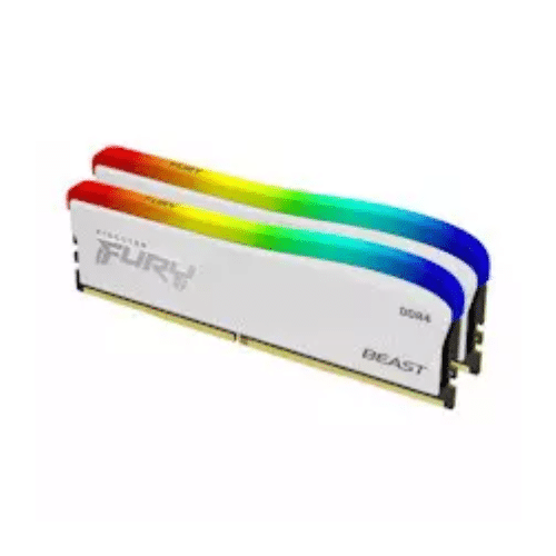 Kingston FURY Beast White/DDR4/32GB/3200MHz/CL16/2x16GB/RGB/White