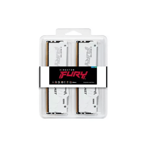 Kingston FURY Beast White/DDR5/32GB/6000MHz/CL40/2x16GB/RGB/White