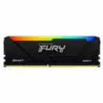 Kington Fury Beast RGB 16GB DDR4 Single Desktop Memory, 3600MT/s Memory Speed, CL18 CAS Latency, 288-Pin Kit, AMD Ryzen Ready, Intel XMP Certified, Black | KF436C18BB2A/16