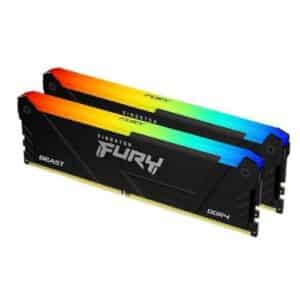 Kingston FURY Beast RGB 32GB 3600MT/s DDR4 CL18 DIMM (Kit of 2) Computer Memory KF436C18BB2AK2/32