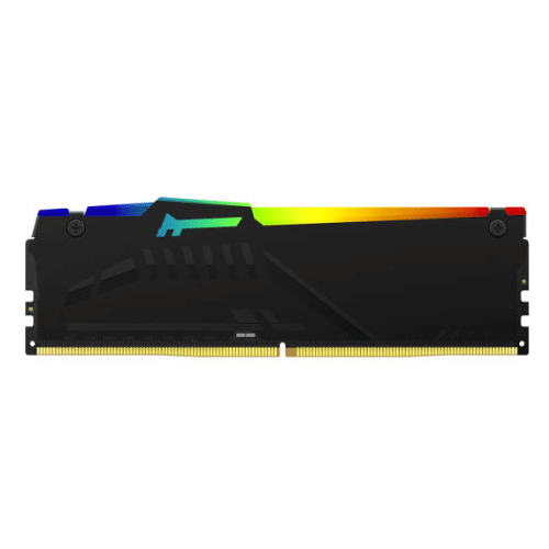 Kingston Fury Beast RGB 64GB ( 2 x 32 ) DDR5 Desktop Memory, 5600MT/s Speed, CL40 Cas Latency, 1.25V Voltage, 288 Pin, Dual Channel Kit, Non-ECC Unbuffered DIMM, Black | KF556C40BBAK2-64