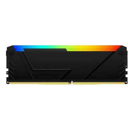 Kingston Fury Beast RGB 64GB (2x 32GB) DDR4 Desktop Memory Kit, 3600 MT/s Memory Speed, CL18 CAS Latency, 288-Pin Kit, AMD Ryzen Ready, Intel XMP Certified, Black | KF436C18BB2AK2-64