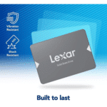 Lexar NS100 256GB 2.5” SATA III Internal SSD, Solid State Drive, Up To 550MB/s Read (LNS100-256RB)