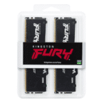 Kingston Fury Beast 32GB (2x16 GB Kit) DDR5 Desktop Memory, 5200MT/s, CL40 DIMM Cas Latency, Intel XMP 3.0, Infrared Sync Technology, Overclocking Stability, Black | KF552C40BBAK2-32