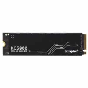 Kingston KC3000 PCIe 4.0 NVMe M.2 Internal SSD, 1TB Capacity, 7,000MB/s Sequential Read & 6,000MB/s Sequential Write Speed, 800TBW, 3D TLC NAND Technology, Single-Sided, Black | SKC3000S/1024G