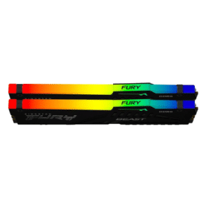 Kingston FURY Beast RGB 32GB (16GB x2) DDR5 Non-ECC Desktop Memory Kit, 5200MT/s Memory Speed, CL36 CAS Latency, Intel XMP 3.0 / AMD EXPO Certified, 1.25V, 288 Pin, Black | KF552C36BBEAK2-32