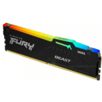 Kingston Fury Beast RGB 32GB (2x16GB) DDR5 Desktop Memory, 5600MT/s Speed, CL40 Cas Latency, 1.25V Voltage, 288 Pin, Dual Channel Kit, Non-ECC Unbuffered DIMM, Black | KF556C40BBAK2-32