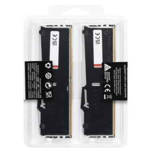 Kingston Fury Beast 64GB (2x32 GB Kit) DDR5 Desktop Memory, 5200MT/s, CL40 DIMM Cas Latency, Intel XMP 3.0, Infrared Sync Technology, Overclocking Stability, Black | KF552C40BBAK2-64