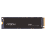 Crucial T500 2TB PCIe Gen4 NVMe M.2 Internal SSD, Up to 7400MB/s Read & 7000MB/s Write Speed, 1.5 Million Hrs MTBF, 3D NAND TLC, 1200 TB Endurance, Compatible with Laptop & Desktops | CT2000T500SSD8