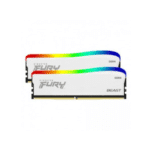 Kingston Fury Beast 16GB (2x8) 3600mhz DDR4 RGB RAM - White | KF436C17BWAK2/16