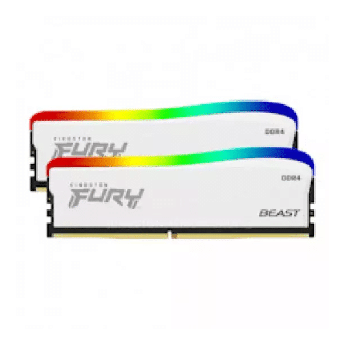 Kingston FURY Beast White/DDR4/32GB/3200MHz/CL16/2x16GB/RGB/White