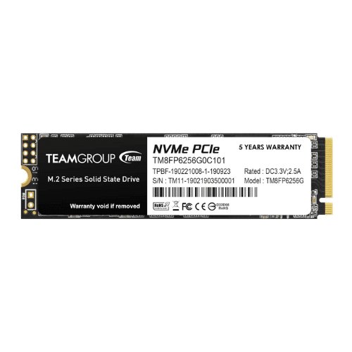 Teamgroup MP33 256GB M.2 PCIe 3.0 x4 with NVMe 1.3 Internal Solid State Drive SSD 1600MB/s Read,1000MB/s Write