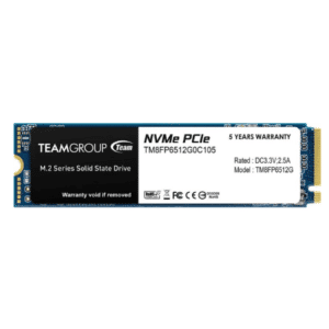 Team Group MP33 M.2 2280 512GB PCIe 3.0 x4 with NVMe 1.3 3D NAND Internal Solid State Drive (SSD) | TM8FP6512G0C101