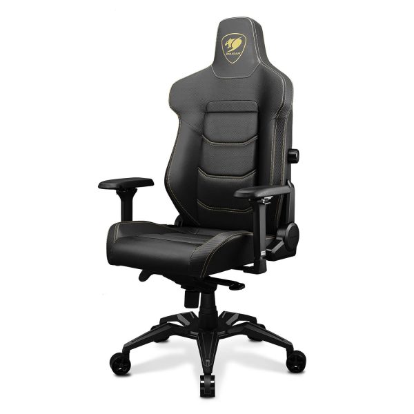 COUGAR ARMOR EVO ROYAL 4-way Lumbar Support Gaming Chair, Breathable Premium PVC Leather, Full Steel Frame, 4D Adjustable Armrest, Class 4 Gas Lift Cylinder, Extra-Size Wheels, Black | 3MEVOGLB.0001 - Image 2