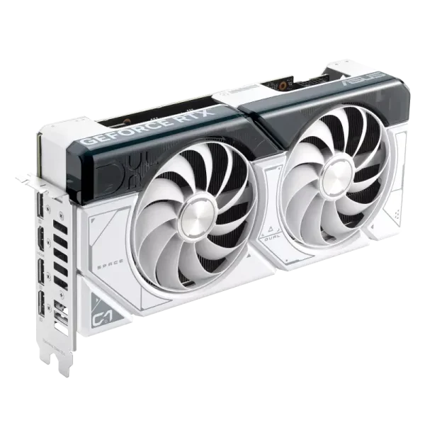 ASUS Dual GeForce RTX™ 4070 SUPER White OC Edition 12GB GDDR6X with two powerful Axial-tech fans and a 2.56-slot design for broad compatibility - Image 3