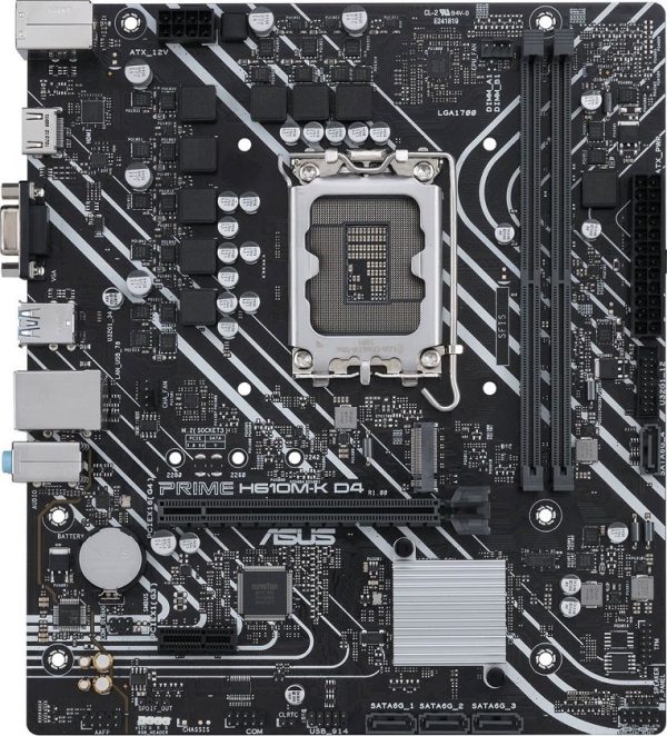 Asus Prime H610M-K D4 LGA 1700 DDR4 Micro ATX Motherboard | 90MB1A10-M0EAY0 - Image 2