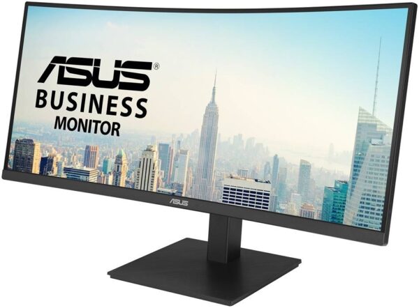 ASUS VA34VCPSN Ultrawide Curved Monitor, 34" VA UWQHD Display, 100Hz Refresh Rate, 4ms (GtG) Response Time, 1500R Curvature, AdaptiveSync Technology, 16.7m Display Colors, Black | 90LM08JJ-B01170 - Image 3