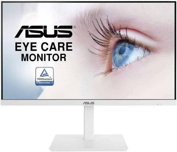 ASUS VA27DQSB-W 27'' FHD IPS Eye Care Monitor, 75Hz Refresh Rate, 5ms Gtg Response Time, 16:9 Aspect Ratio, Adaptive-Sync, DisplayPort, HDMI, Low Blue Light, Flicker Free, White | 90LM06H4-B01370