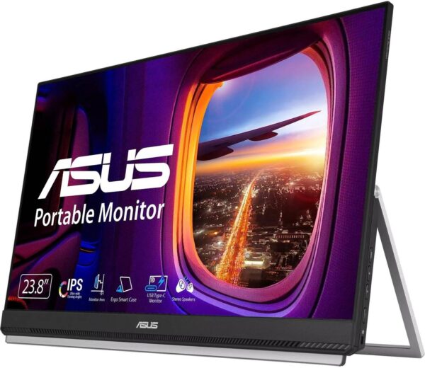 ASUS ZenScreen MB249C 24" FHD IPS Portable Monitor, 75Hz Refresh Rate & 5ms (GtG), Anti-glare, AMD FreeSync, 2x 1W Speakers, 16.7M Colors, USB-C / HDMI, Black | 90LM0865-B01170 - Image 4