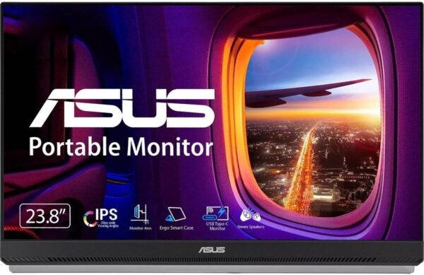 ASUS ZenScreen MB249C 24" FHD IPS Portable Monitor, 75Hz Refresh Rate & 5ms (GtG), Anti-glare, AMD FreeSync, 2x 1W Speakers, 16.7M Colors, USB-C / HDMI, Black | 90LM0865-B01170 - Image 2