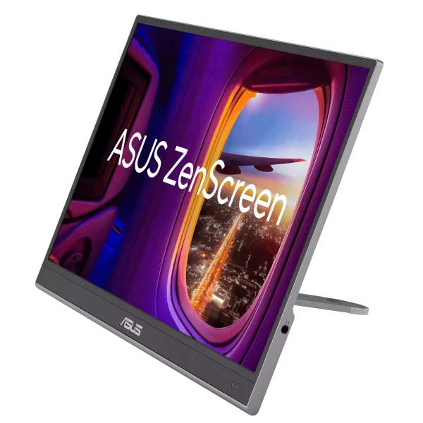 ASUS ZenScreen OLED MQ16AHE portable monitor – 16 inch (15.6 inch viewable) FHD (1920 x 1080), OLED, 100% DCI-P3, 1 ms Response Time, HDR-10, USB Type-C, Mini HDMI , Proximity Sensor, 360° kickstand, Flicker Free, Low Blue Light - Image 2