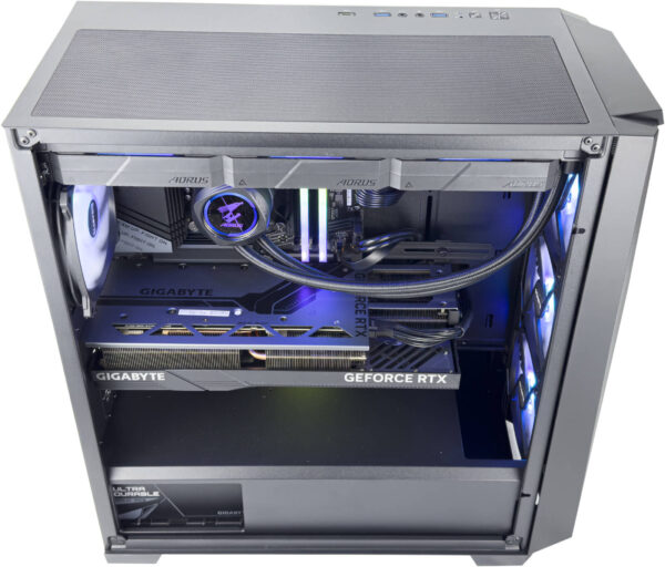 Gigabyte Gladiator Gaming PC - Intel Core i7-14700KF 20 Cores 28 Threads, NVIDIA RTX 4060 Ti 8GB, 32GB DDR5 RAM 6000MHz, 1TB SSD Gen 4, 650W PSU, 360mm Liquid Cooler, Wi-Fi + BT - Image 5