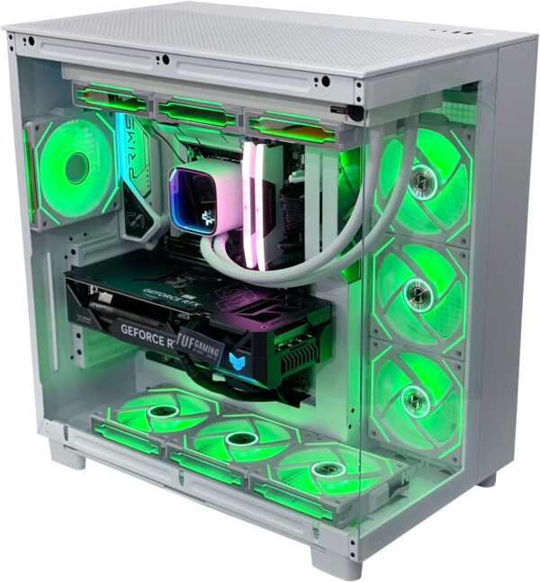 Elite H9 Gaming PC - Intel Core i7-14700KF 20 Cores 28 Threads, NVIDIA RTX 4070 SUPER 12GB, 32GB DDR5 RAM 6000MHz, 2TB SSD Gen 4, 850W 80 PLUS Gold PSU, 360mm Liquid Cooler, Wi-Fi 6 + BT - Image 2