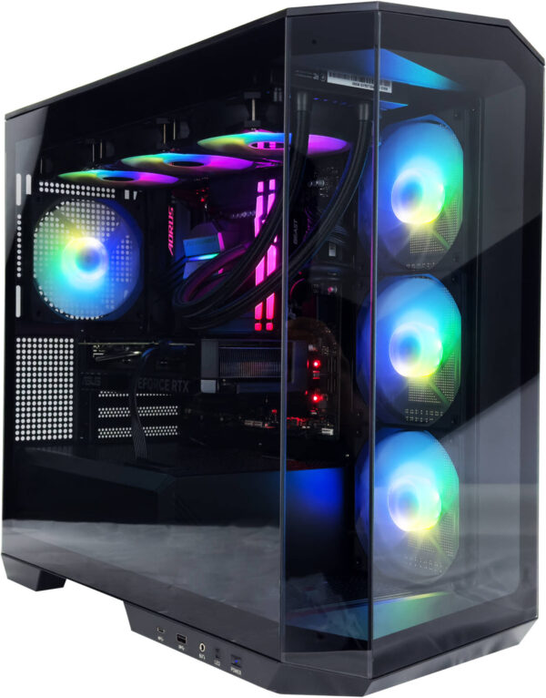 Cyber Gaming PC - Intel Core i7-14700K 20 Cores 28 Threads, NVIDIA RTX 4060 TI 8GB, 16GB DDR5 RAM 5600MHz, 1TB SSD Gen 4, 650W 80 PLUS PSU, 360mm Liquid Cooler - Image 2