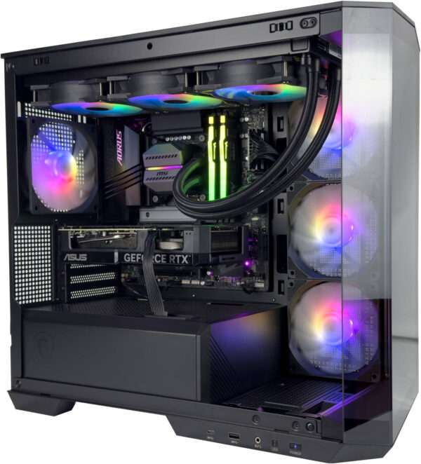 Cyber Gaming PC - Intel Core i7-14700K 20 Cores 28 Threads, NVIDIA RTX 4060 TI 8GB, 16GB DDR5 RAM 5600MHz, 1TB SSD Gen 4, 650W 80 PLUS PSU, 360mm Liquid Cooler