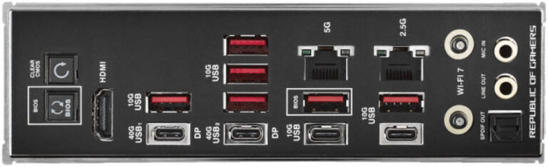 ASUS ROG CROSSHAIR X870E HERO Gaming Motherboard - AMD AM5 DDR5 192GB, WiFi 7, USB4, AI Overclocking | 90MB1IE0-M0EAY0