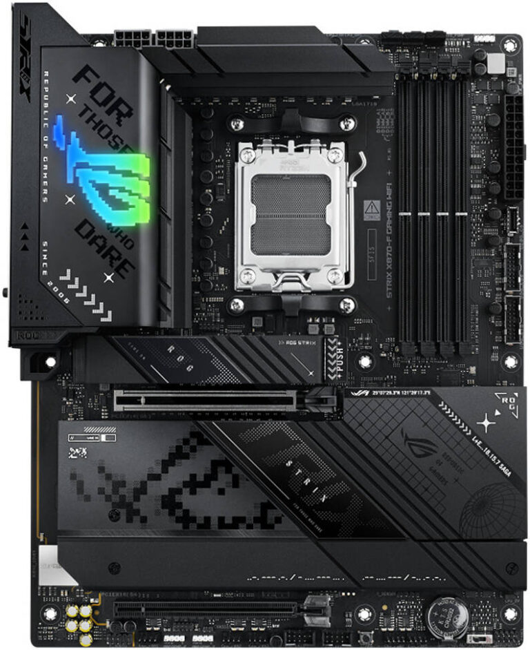 ASUS ROG STRIX X870-F Gaming WiFi ATX Motherboard - AMD AM5 DDR5 with WiFi 7, AI Overclocking & PCIe 5.0