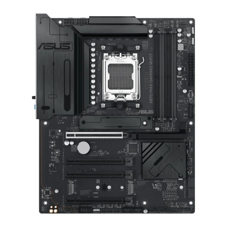 ASUS X870 MAX GAMING WIFI7 Black ATX Motherboard - AMD AM5 DDR5 with AI Advisor, WiFi 7 & PCIe 5.0
