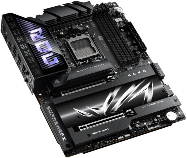 ASUS ROG CROSSHAIR X870E HERO Gaming Motherboard - AMD AM5 DDR5 192GB, WiFi 7, USB4, AI Overclocking | 90MB1IE0-M0EAY0