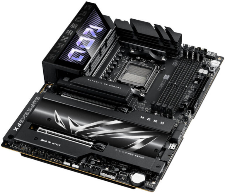 ASUS ROG CROSSHAIR X870E HERO Gaming Motherboard - AMD AM5 DDR5 192GB, WiFi 7, USB4, AI Overclocking | 90MB1IE0-M0EAY0