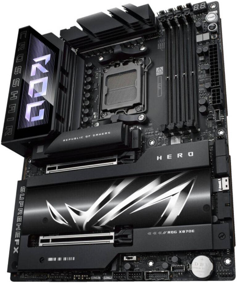 ASUS ROG CROSSHAIR X870E HERO Gaming Motherboard - AMD AM5 DDR5 192GB, WiFi 7, USB4, AI Overclocking | 90MB1IE0-M0EAY0