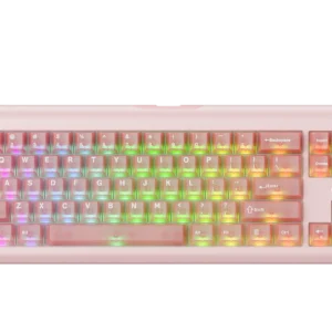 Havit KB896L x VKS 89-Key Mechanical Gaming Keyboard | Pink Edition