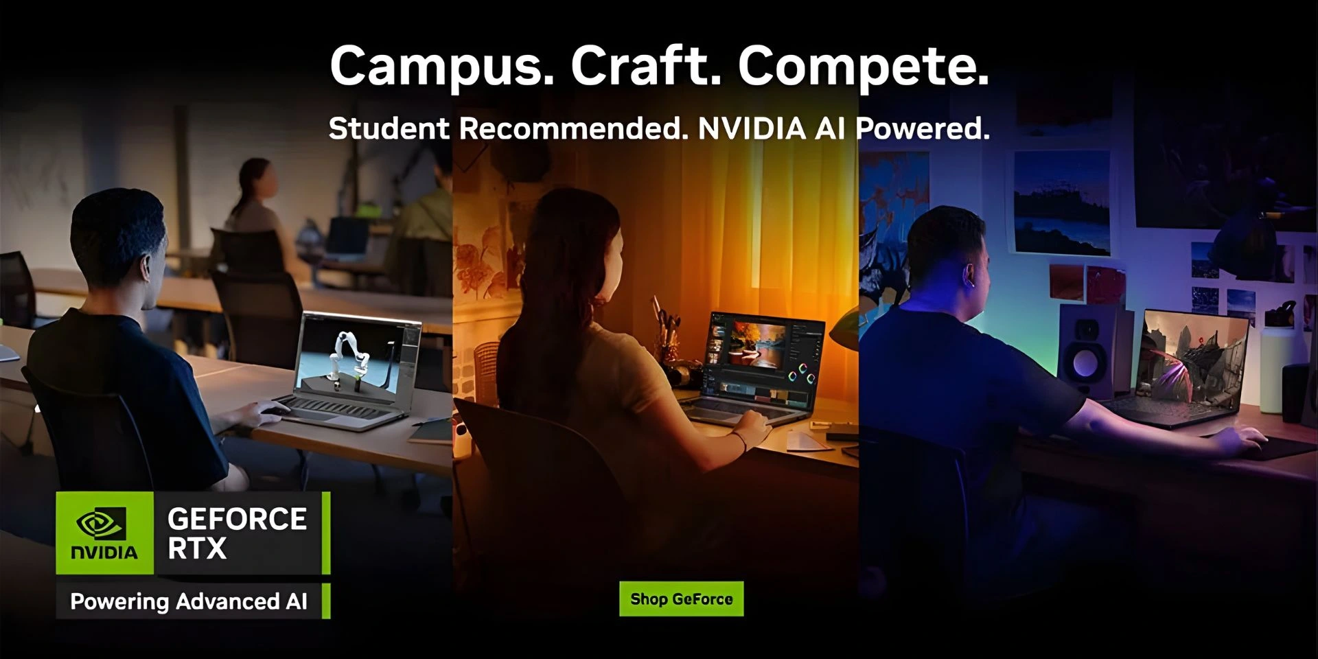 Campus. Craft. Compete. | Student Recommended. Nvidia AI Powered.