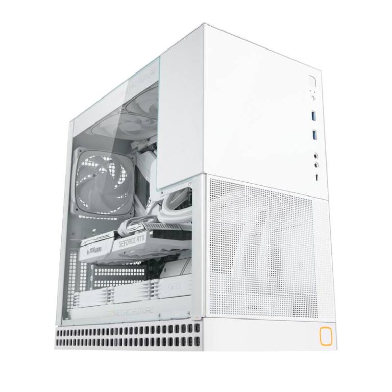 GEOMETRIC FUTURE M4 KING ARTHUR MID TOWER CASE WHITE GEO-M4-KAW