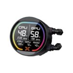 XIGMATEK LK Pro 360 Digital CPU Liquid Cooler - Black - EN47404 - Image 3