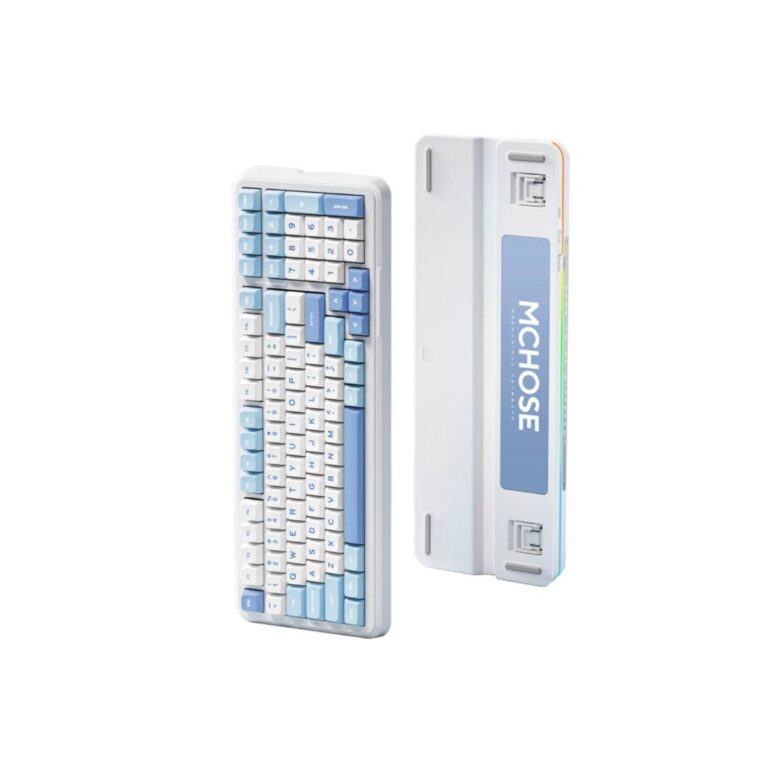MCHOSE HW-K99V3-2 SKY BLUE ICY CREAMSIDE SWITCH MECHANICAL KEYBOARD Image-3