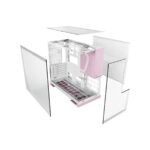 GEOMETRIC FUTURE M5 MID TOWER WHITE/PINK CASE GEO-M5F-WPK Image-3