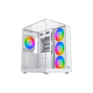 Xigmatek Aqua Compact Tempered Glass ATX Case - Arctic