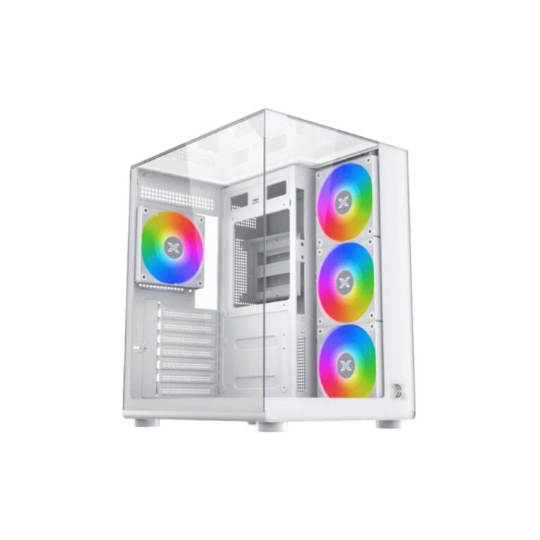Xigmatek Aqua Compact Tempered Glass ATX Case - Arctic