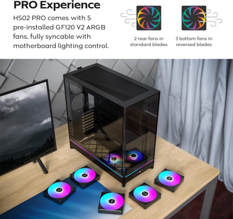 MONTECH HS02 PRO, ATX Mid-Tower PC Case image-1