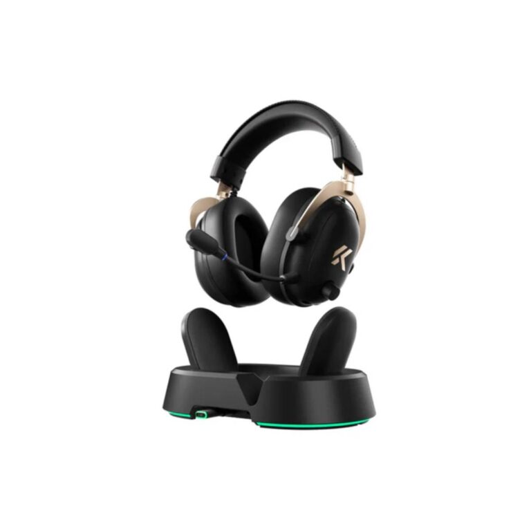 MCHOSE HW-V9-10 BLACK GOLD TURBO WIRELESS GAMING HEADSET Image-1