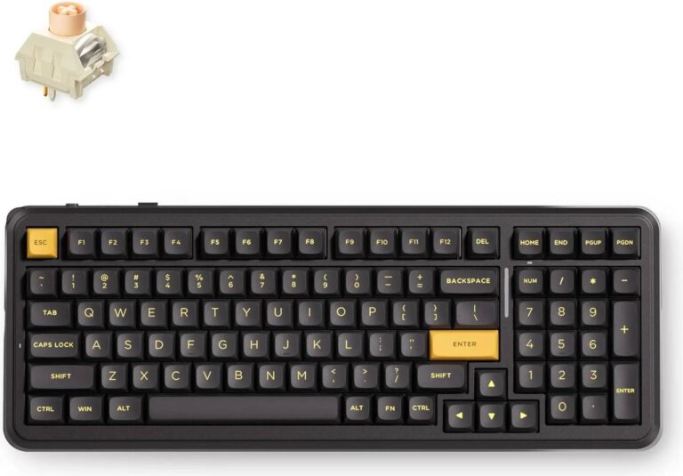MCHOSE HW-K99V3-7 BLACK GOLD ICY CREAMSICLE SWITCH MECHANICAL KEYBOARD