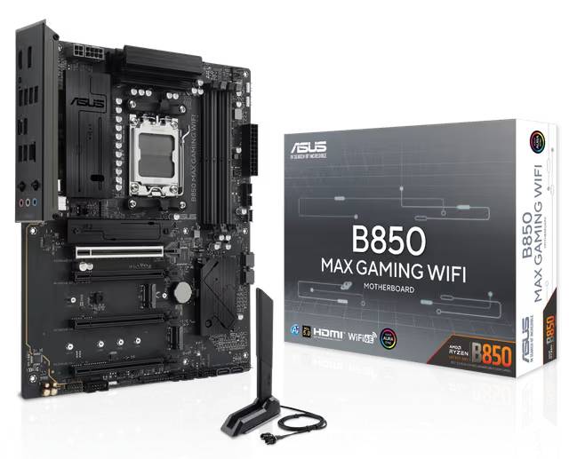 ASUS B850 MAX Gaming WiFi AMD Ryzen AM5 Motherboard